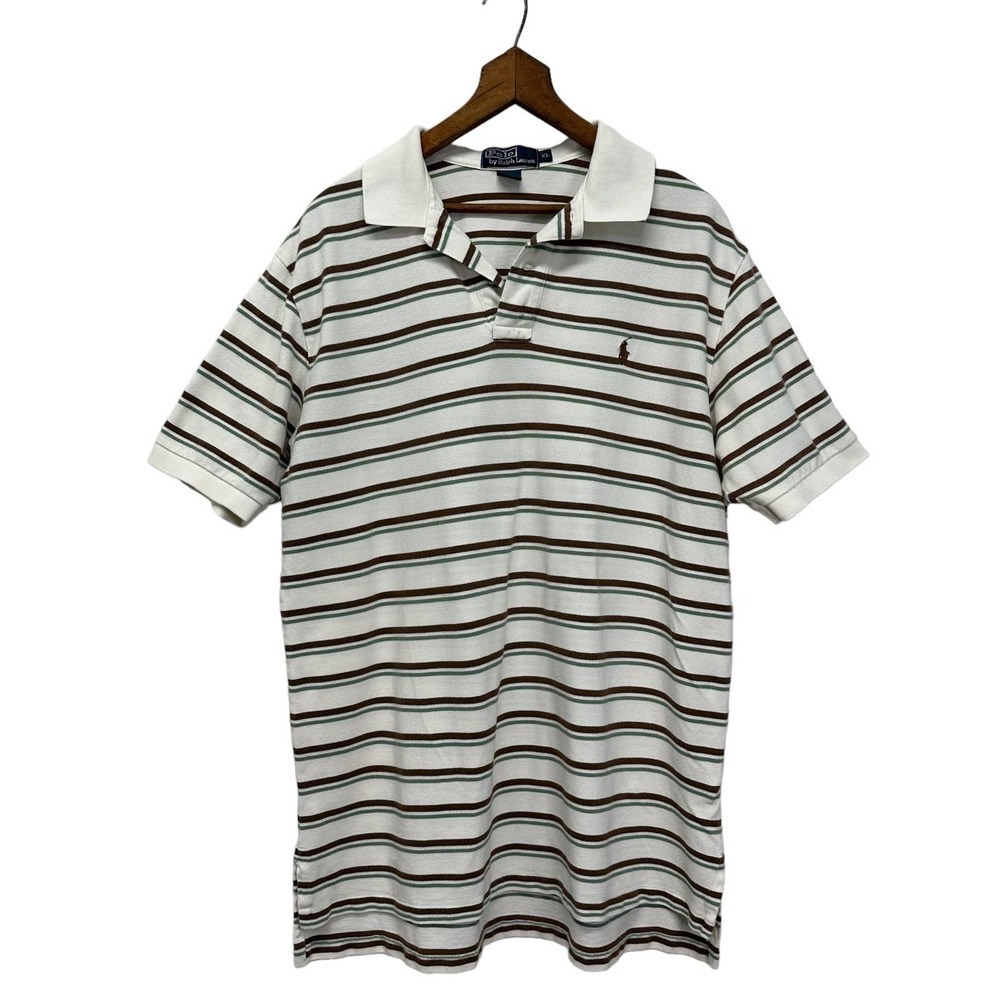 Polo by Ralph Lauren Men’s Stripes Collared Shirt size XL, 100% Cotton